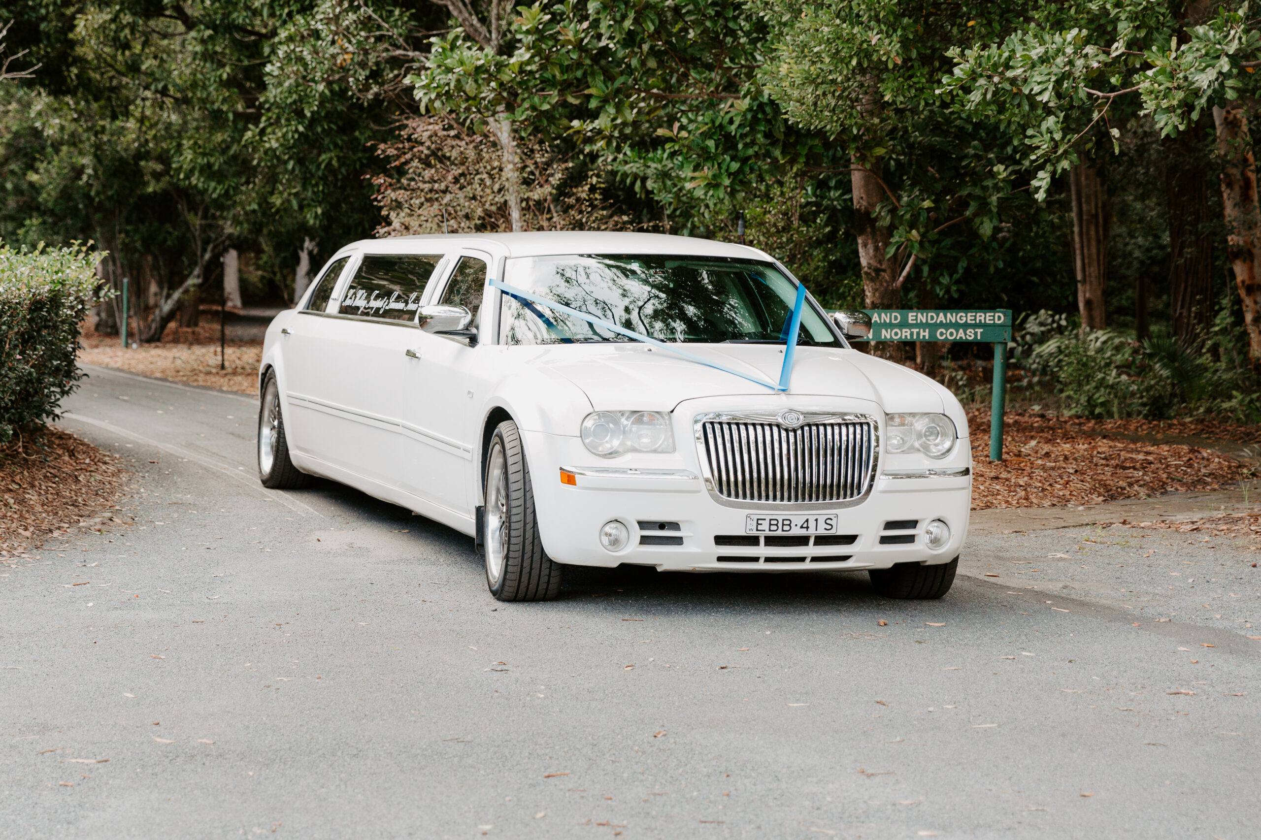 White Chrysler 300c Stretch Limousine