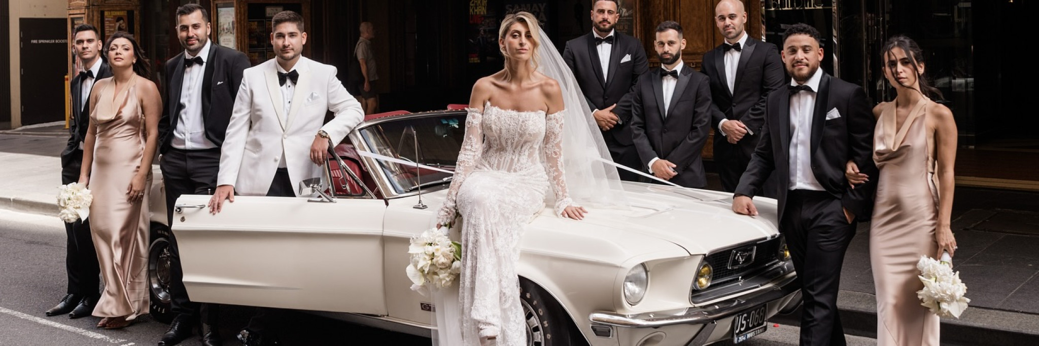 1968 Ford Mustang for weddings in Sydney