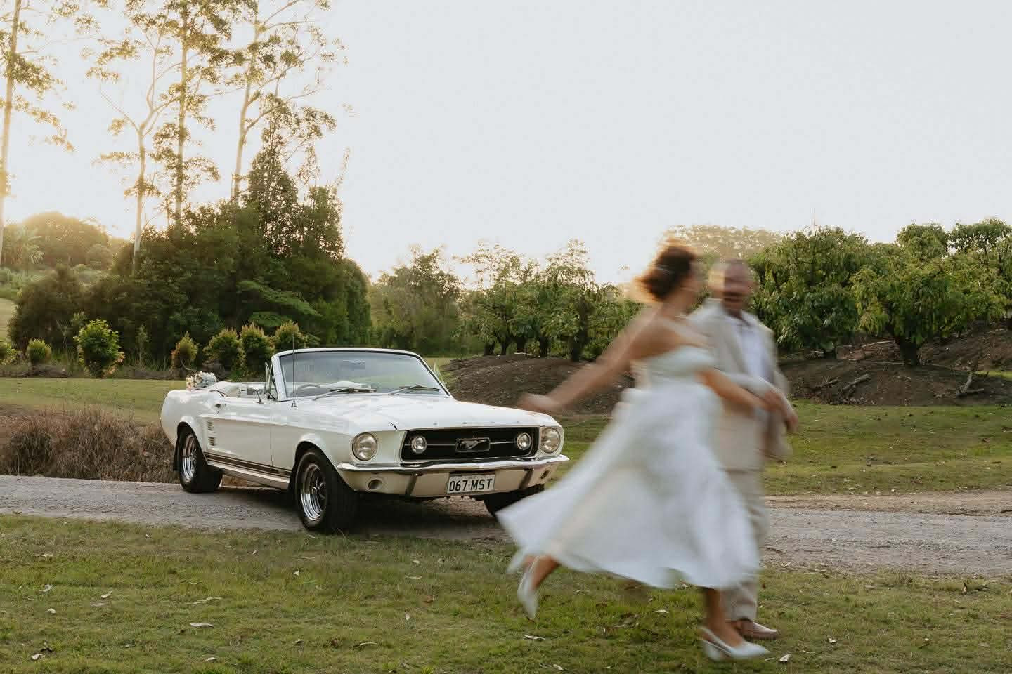 1967 Ford Mustang GT convertible for weddings in Noosa